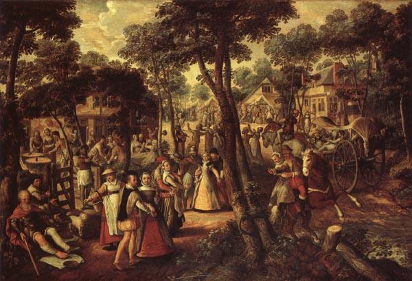 Joachim Beuckelaer A Village Celebration oil painting picture